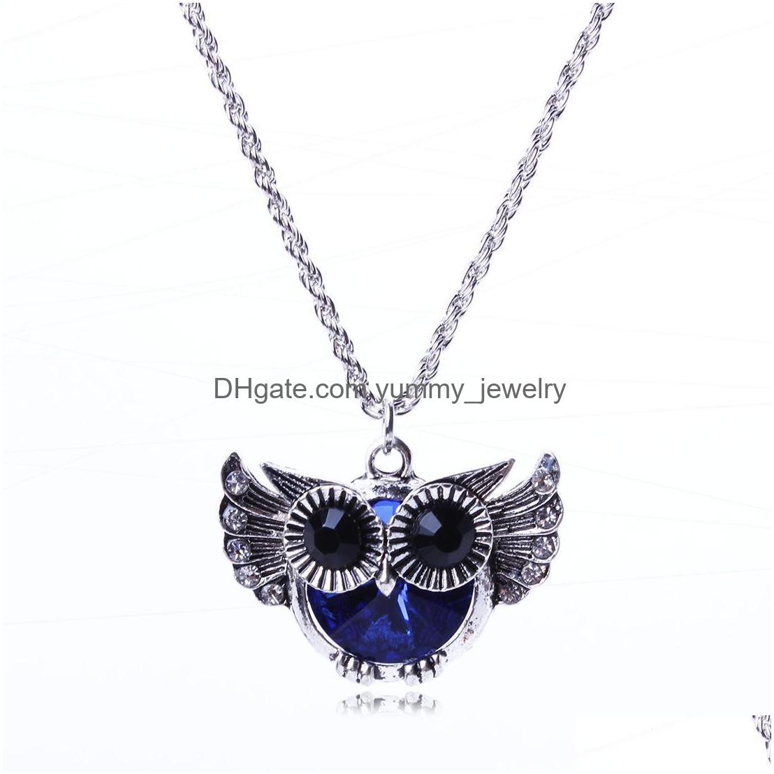 Pendant Necklaces Chain Necklace Flying Owl Blue Beautifly Crystal Rhinestone Bead Fashion Drop Delivery Jewelry Pendants Dhhq2
Pendant Necklaces Chain Necklace Flying Owl Blue Beautifly Crystal Rhinestone Bead Fashion Drop Delivery Jewelry Pendants Dhhq2