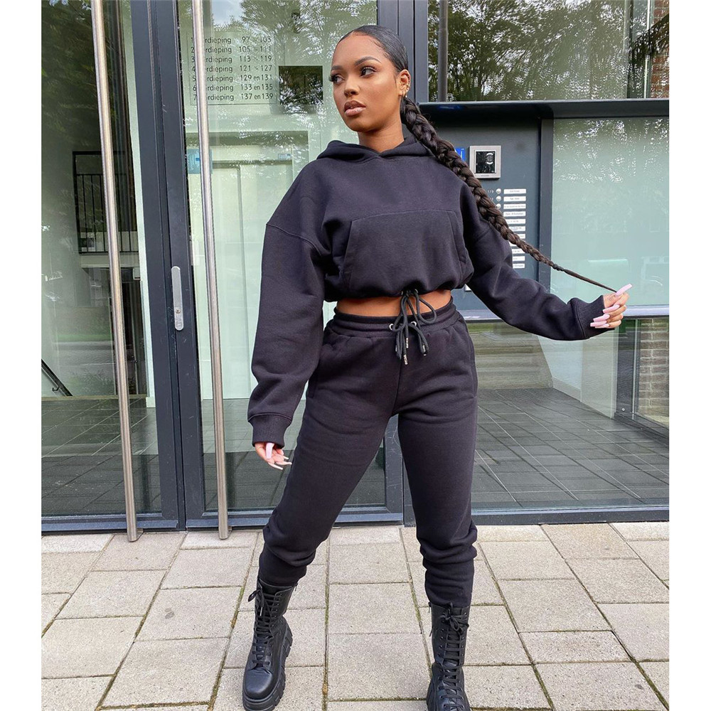Designer Jogger Suits Fall Winter Women Tracksuits Long Sleeve Pullover Hooded Hoodie And Pants Two Piece Sets Matching Sweatsuits Casual Sportswear 8