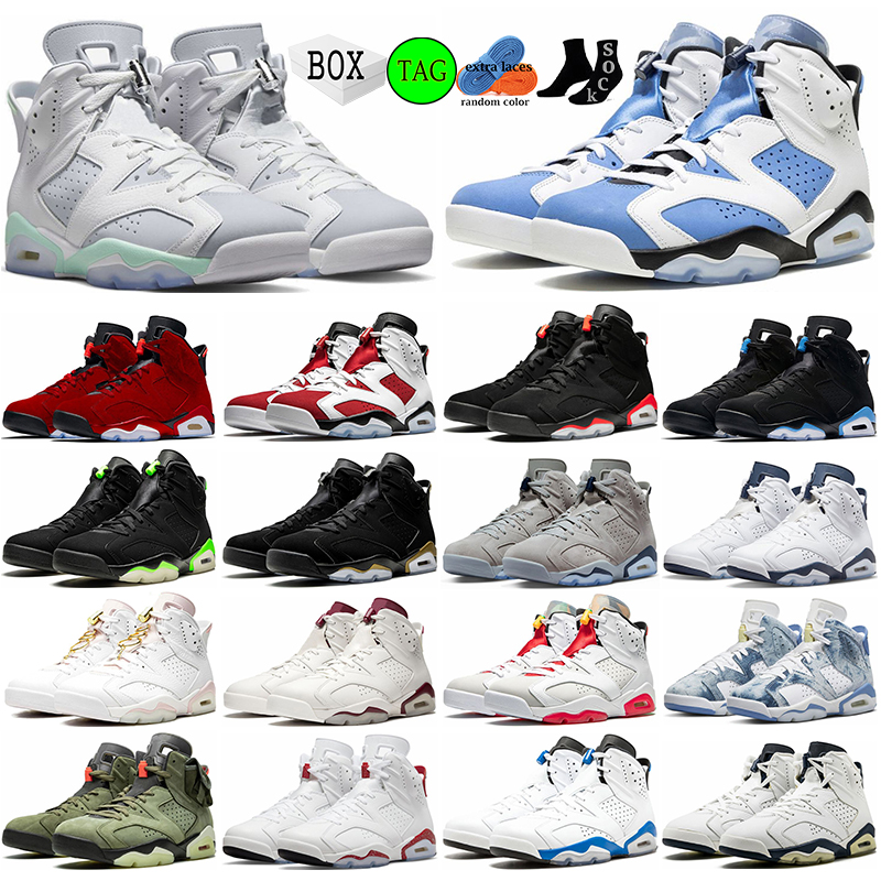 Jumpman 6 Basketball Shoes 6s Retro with Box Carmine University Blue Mint Foam Red Oreo Maroon Gold Hoops Cactus Jack Designer Mens Trainers, #3 36-47
Jumpman 6 Basketball Shoes 6s Retro with Box Carmine University Blue Mint Foam Red Oreo Maroon Gold Hoops Cactus Jack Designer Mens Trainers, #3 36-47