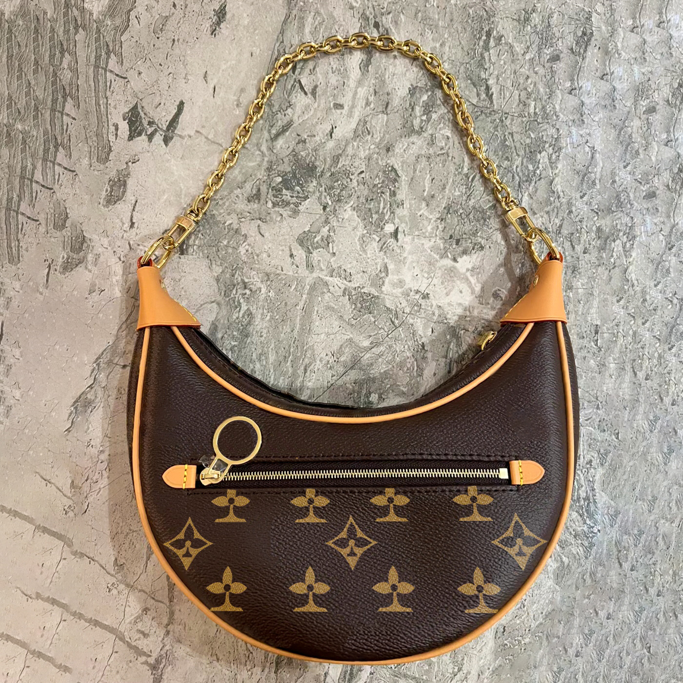 half moon peas Luxury fashion Women's Designer Shoulder Genuine Leather travel Bag LOOP M81098 clutch latest handbag chain tote famous chain vacation crossbody bag, Mon0gram
half moon peas Luxury fashion Women's Designer Shoulder Genuine Leather travel Bag LOOP M81098 clutch latest handbag chain tote famous chain vacation crossbody bag, Mon0gram