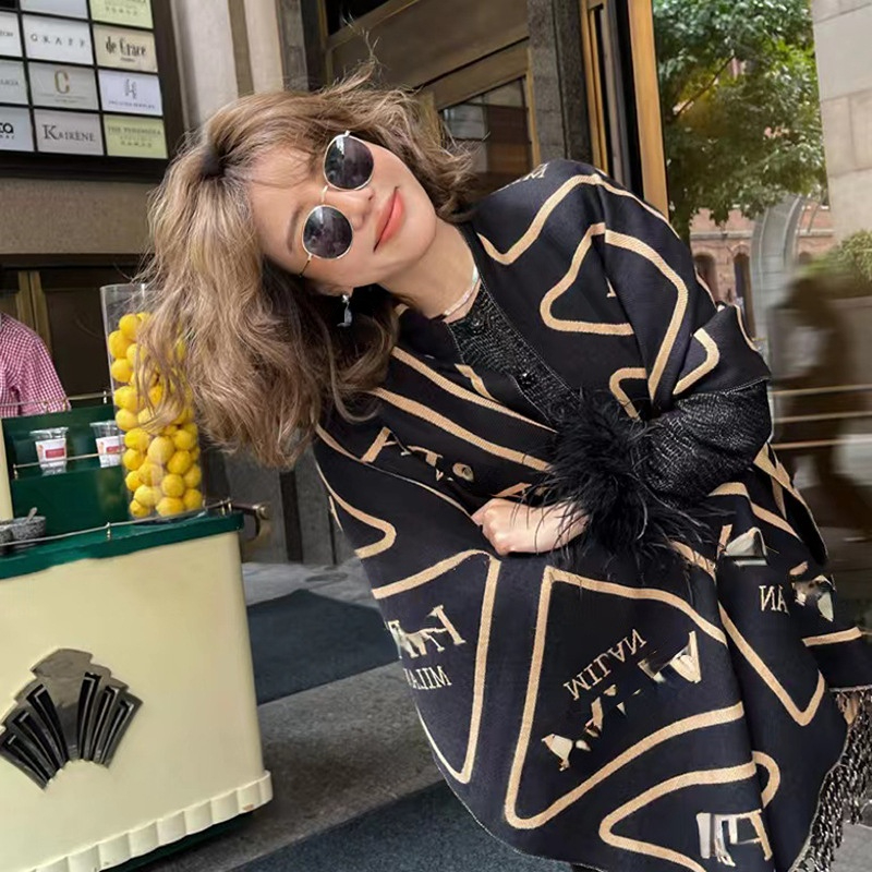 Double-Sided Graceful European and American Fashion Artificial Cashmere Scarf Women's Autumn and Winter New Tassel Shawl Thick Windproof Scarf Wholesale
Double-Sided Graceful European and American Fashion Artificial Cashmere Scarf Women's Autumn and Winter New Tassel Shawl Thick Windproof Scarf Wholesale