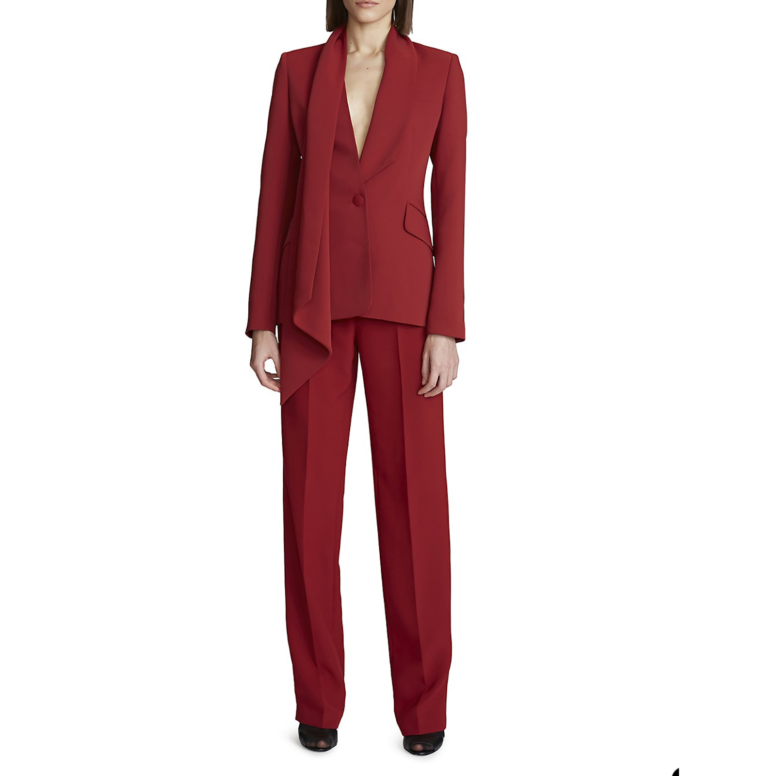 Spring Fashion Dark Red Women Pants Suits For Wedding Mother of the Bride Suit Evening Party Blazer Guest Wear 2 Pieces