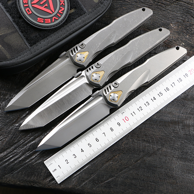 DISTRICT 9 Freedom folding knife 20CV blade TC4 titanium alloy handle camping hunting fishing outdoor portable EDC tool
DISTRICT 9 Freedom folding knife 20CV blade TC4 titanium alloy handle camping hunting fishing outdoor portable EDC tool