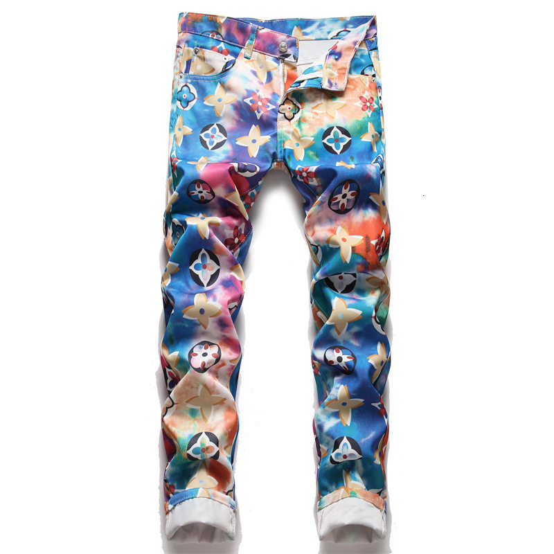 Men's Jeans Hip Hop Colorful Digital Printed Slim Stretch Fashion Pencil Pants Midwaist Casual Trousers Street Trend Clothes 230114, White
Men's Jeans Hip Hop Colorful Digital Printed Slim Stretch Fashion Pencil Pants Midwaist Casual Trousers Street Trend Clothes 230114, White