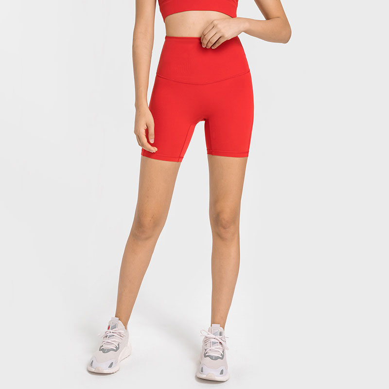 L351 High-Rise Shorts PA66 Yarn Fabric Yoga Pants Elastic Sweatpants no T-Line Tight Short Trousers " Length, China red
L351 High-Rise Shorts PA66 Yarn Fabric Yoga Pants Elastic Sweatpants no T-Line Tight Short Trousers " Length, China red