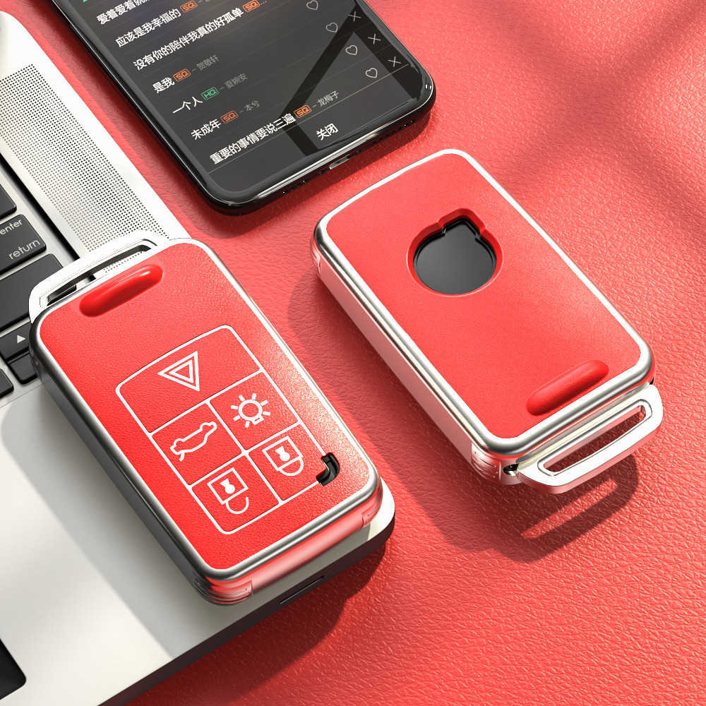 TPU Car Key Case Cover Fob For Volvo S60 S80 V60 XC60 XC70 S60L S80L V40 XC90 5 6 Buttons Remote Protection Shell Accessories 0109