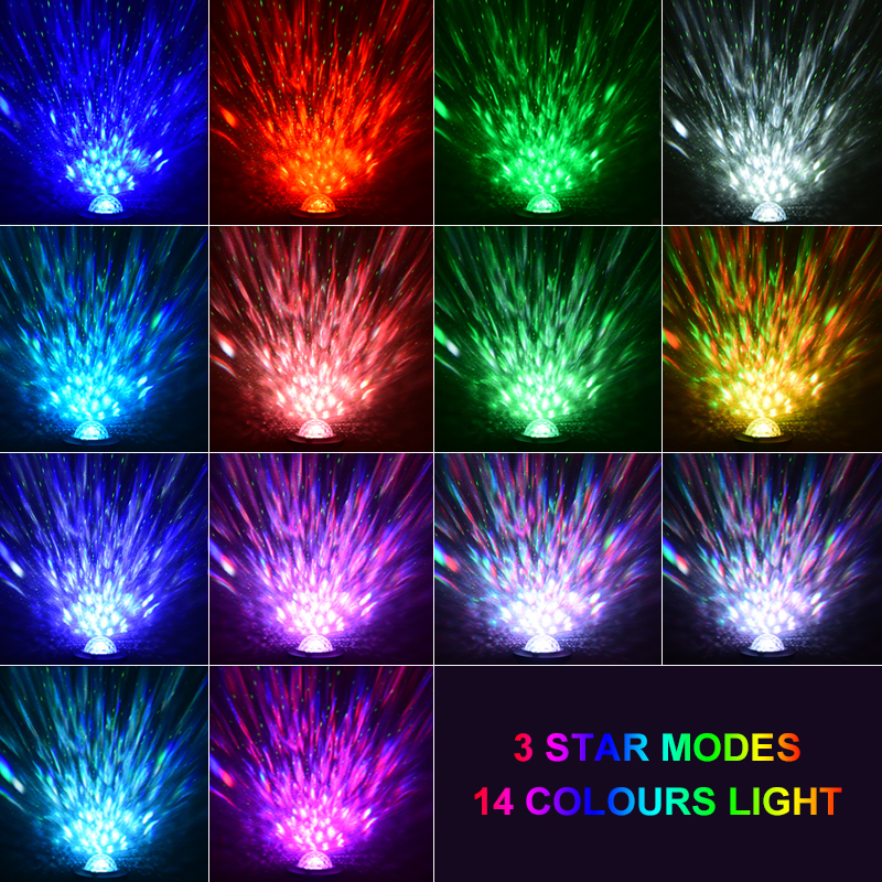 LED USB Night Light Galaxy Projector Starry Sky Children Christmas Gifts Home Room Decoration Music Bluetooth Speaker
