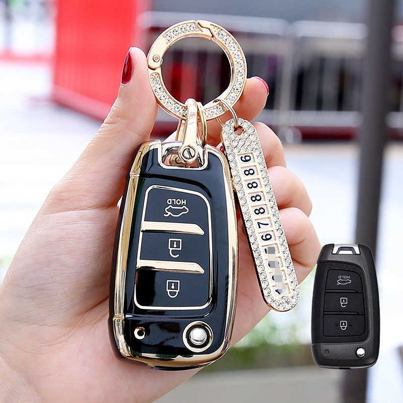 TPU Cover For Hyundai Tucson Sonata Elantra I40 Celesta I35 Case Bag Auto Holder Shell Accessories Keychain Car Styling 0109