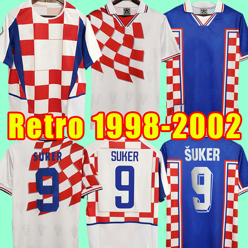 1998 2002 SUKER Retro jerseys Boban Croatia Soccer jersey vintage classic Prosinecki football shirt SOLDO STIMAC TUDOR MATO BAJIC maillot de foot 98 02
1998 2002 SUKER Retro jerseys Boban Croatia Soccer jersey vintage classic Prosinecki football shirt SOLDO STIMAC TUDOR MATO BAJIC maillot de foot 98 02