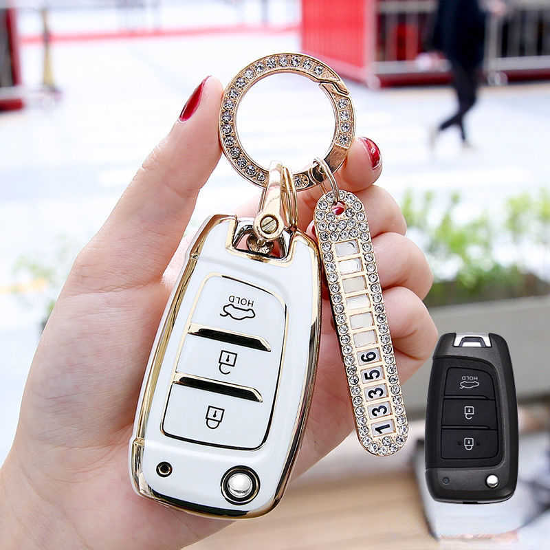 TPU Cover For Hyundai Tucson Sonata Elantra I40 Celesta I35 Case Bag Auto Holder Shell Accessories Keychain Car Styling 0109