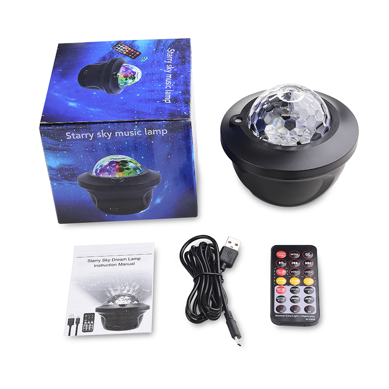 LED USB Night Light Galaxy Projector Starry Sky Children Christmas Gifts Home Room Decoration Music Bluetooth Speaker