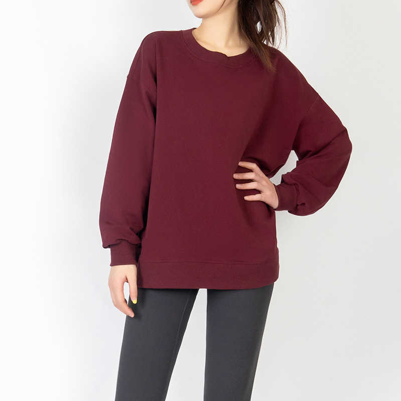 Yoga Tops Women's T shirt original factory with label winter fleece sweater loose rest sports fitness top round neck thickened yoga top Lululemens Women, White egg
Yoga Tops Women's T shirt original factory with label winter fleece sweater loose rest sports fitness top round neck thickened yoga top Lululemens Women, White egg