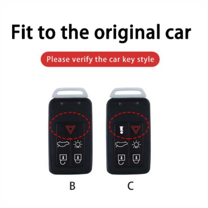 TPU Car Key Case Cover Fob For Volvo S60 S80 V60 XC60 XC70 S60L S80L V40 XC90 5 6 Buttons Remote Protection Shell Accessories 0109