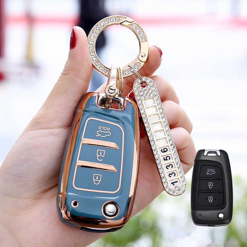TPU Cover For Hyundai Tucson Sonata Elantra I40 Celesta I35 Case Bag Auto Holder Shell Accessories Keychain Car Styling 0109