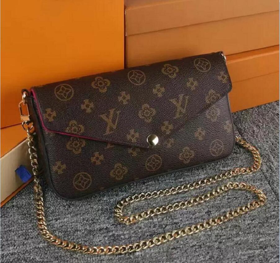 2021Multi Felicie Pochette Women Chain Bags Wallet Messenger Leather Handbags Shoulder High Quality Flower louise Purse vutton Crossbody viuton Bag, 2-red embossing
2021Multi Felicie Pochette Women Chain Bags Wallet Messenger Leather Handbags Shoulder High Quality Flower louise Purse vutton Crossbody viuton Bag, 2-red embossing