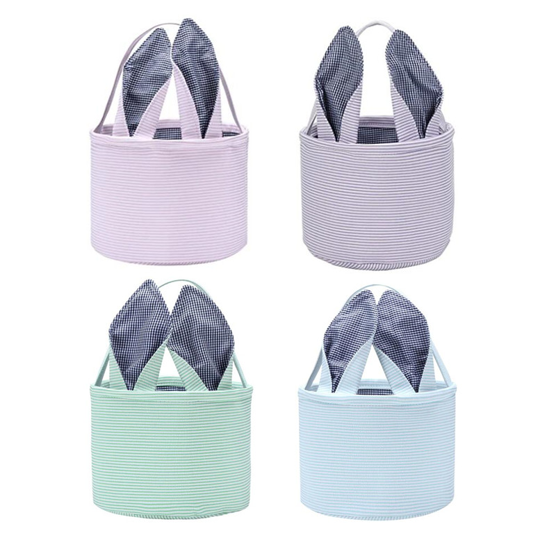 Party Gifts Easter Bunny Basket Bag Seersucker Egg Bags With Handle Carrying Gift Handbag Rabbit Toys Candy Bucket Tote For Kids Party Decoration & Daily Use 4 colors
Party Gifts Easter Bunny Basket Bag Seersucker Egg Bags With Handle Carrying Gift Handbag Rabbit Toys Candy Bucket Tote For Kids Party Decoration & Daily Use 4 colors
