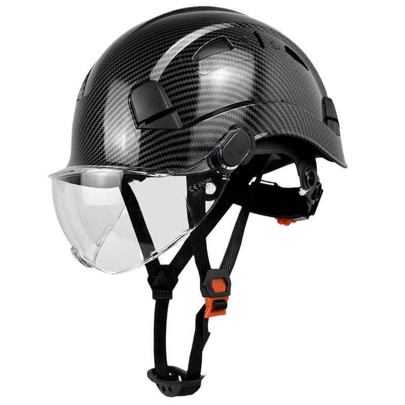 CR08X Safety Helmet With Goggles Visor For Engineer Industrial Work Construction Hard Hat Carbon Fiber Color CE EN397 ABS Caps
CR08X Safety Helmet With Goggles Visor For Engineer Industrial Work Construction Hard Hat Carbon Fiber Color CE EN397 ABS Caps