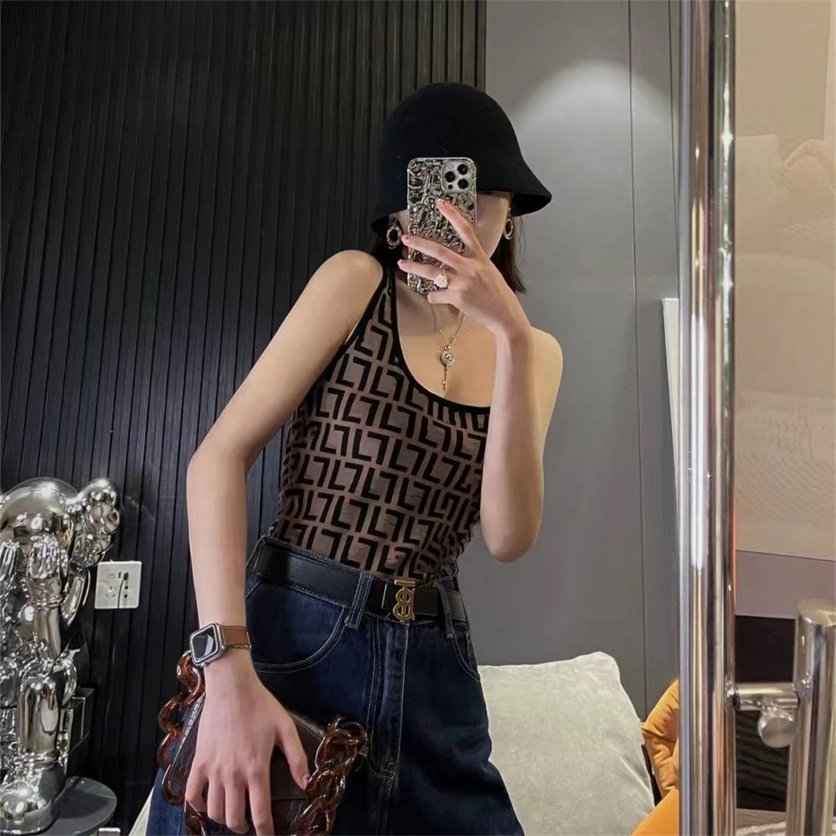 Sexy Girls Tops Tees Women's Crops T-shirts Women Yoga Sports Vest Fitness Shirts Outfits Sexy Underwear Breathable Lady Tank Top Casual Club Clothing
