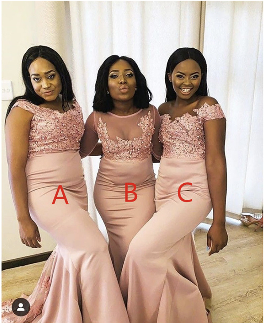 Elastic Satin Mermaid Floor-Length Bridesmaid Dresses New Custom Formal Dresses Bateau Dress Sleeveless Prom Party Gown