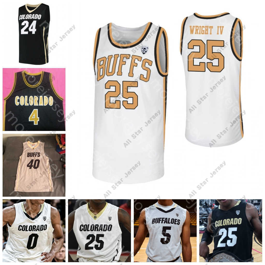 Basketball Jerseys Custom Colorado Buffaloes Basketball Jersey College Bey McKinley Wright IV D'Shawn Schwartz Battey Dinwiddie Burks White Billups Siewert