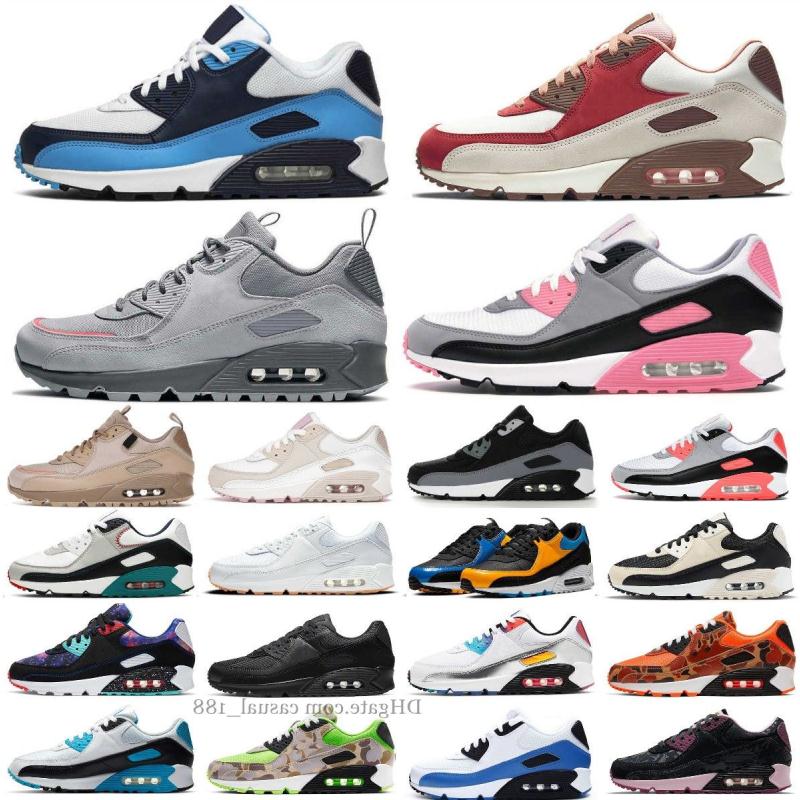 Max 90 90s Mens casual shoes OG designer Bred AM Total Be True Camo Green Grape Infrared London Bacon Coconut Milk Infrared Recraft Ros Wssb, 9011