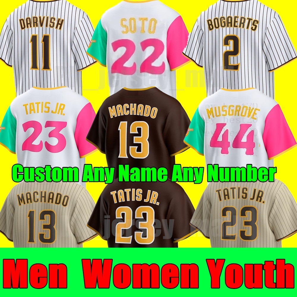 2022 San City Connect Men Women Youth Baseball Jerseys Diego 23 Fernando Tatis Jr. 13 Manny Machado 2 Xander Bogaerts Padres Juan Soto Joe Musgrove Stitch jersey