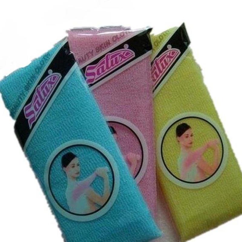bath towel salux cloth Japanese exfoliating beauty skin wash bath body wash towel cloth back scrub bathroom accessories