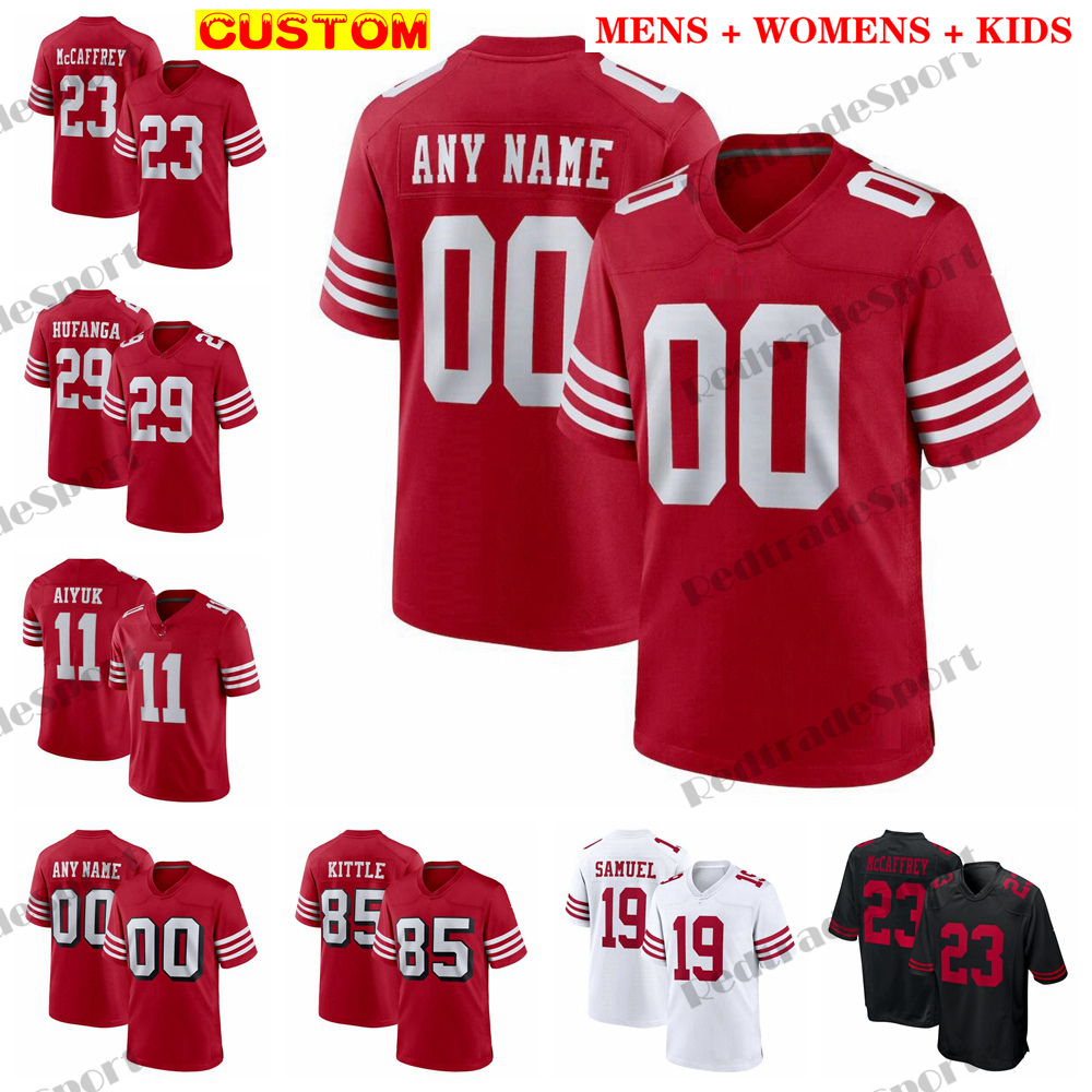 Custom Mens Women Kids Football Jerseys Christian McCaffrey Hufanga Purdy Lance Garoppolo Kittle Nick Bosa Aiyuk Samuel Warner Juszczyk Montana Rice Kaepernick, Womens s-xxl
Custom Mens Women Kids Football Jerseys Christian McCaffrey Hufanga Purdy Lance Garoppolo Kittle Nick Bosa Aiyuk Samuel Warner Juszczyk Montana Rice Kaepernick, Womens s-xxl