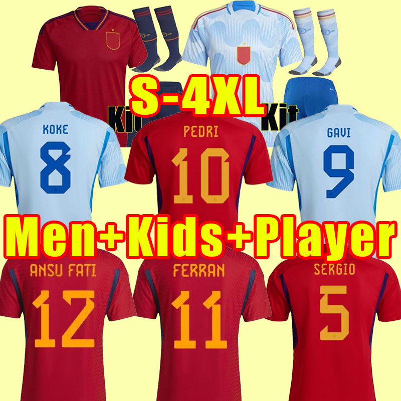 2022 Spain PEDRI Soccer Jerseys FERRAN TORRES MORATA GAVI 2023 fans player version football shirt ANSU FATI KOKE AZPILICUETA 22/23 Men kids Kits Full sets women 3XL 4XL, 23-24 away women
2022 Spain PEDRI Soccer Jerseys FERRAN TORRES MORATA GAVI 2023 fans player version football shirt ANSU FATI KOKE AZPILICUETA 22/23 Men kids Kits Full sets women 3XL 4XL, 23-24 away women