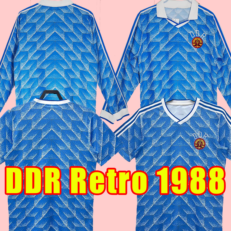 Top 1988 DDR Oberliga Retro soccer jerseys 88 EAST gerMan Stubner Kirsten football shirt classic vintage jersey Sammer Andreas Thom Thomas Doll maillot de foot