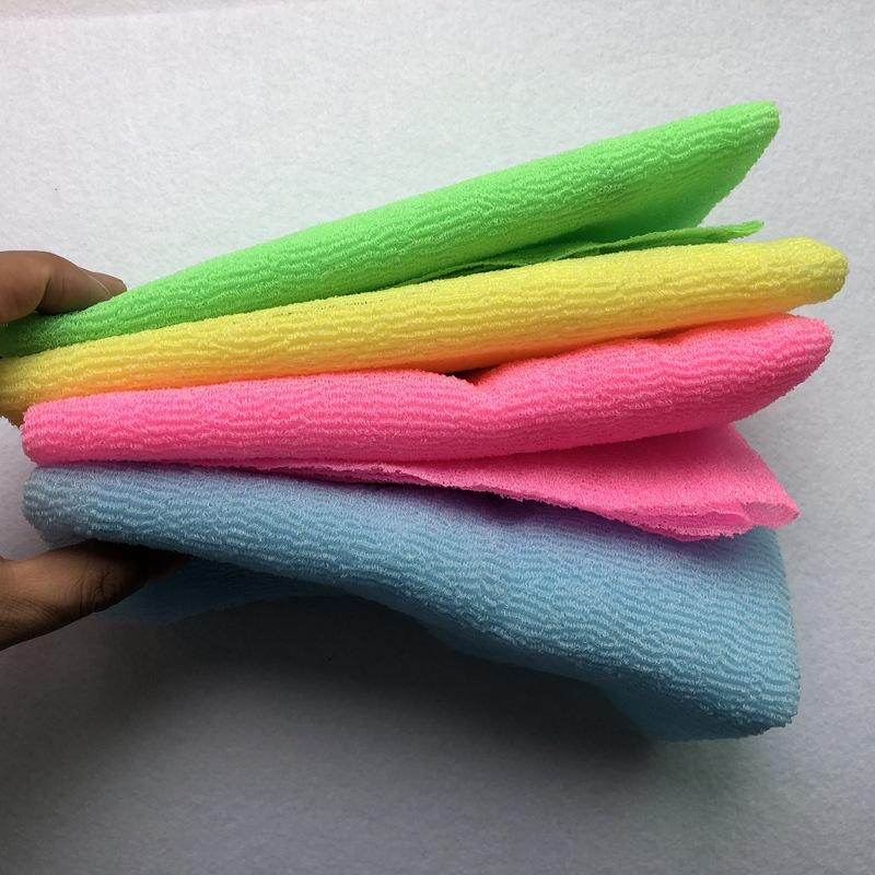 bath towel salux cloth Japanese exfoliating beauty skin wash bath body wash towel cloth back scrub bathroom accessories