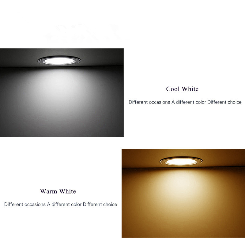 LED Downlights 220V 5W 7W 9W 12W 15W Recessed in LED Ceiling Downlight Light Lamp Indoor Lighting Warm White Cold White