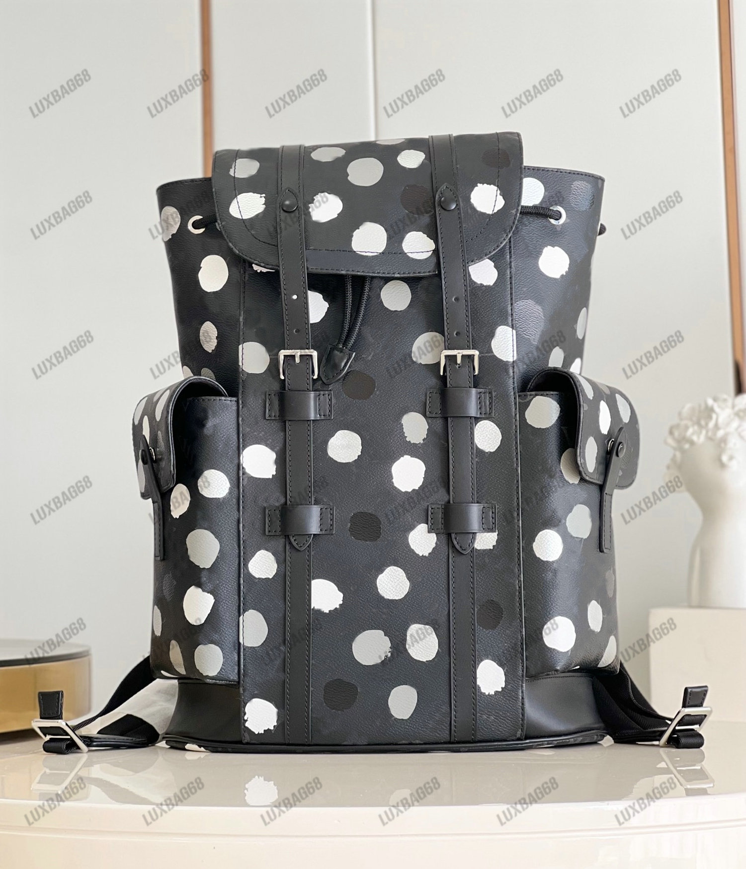 2023 YK x CHRISTOPHER MM Backpack Bag M46403 Men's Designer Backpacks 3D Painted Dots print Large Capacity Yayoi Kusama Briefcase Laptop Travel Outdoor Bag For Men, 01
2023 YK x CHRISTOPHER MM Backpack Bag M46403 Men's Designer Backpacks 3D Painted Dots print Large Capacity Yayoi Kusama Briefcase Laptop Travel Outdoor Bag For Men, 01