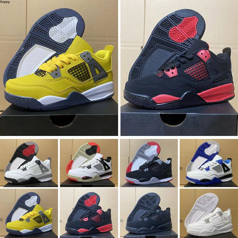 2022 Kids basketball shoes 4 4s Military Black Cat Red Thunder Sail University Blue White Oreo Fire Pure Money Midnight Navy boys girls sneakers
2022 Kids basketball shoes 4 4s Military Black Cat Red Thunder Sail University Blue White Oreo Fire Pure Money Midnight Navy boys girls sneakers