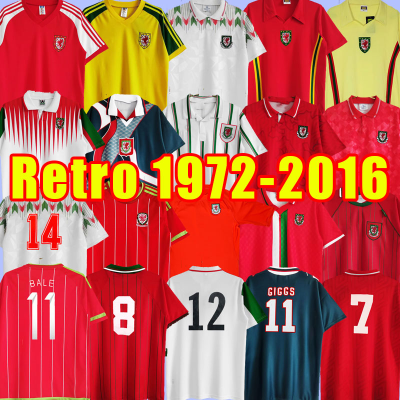 Wales National Team Retro Mens Soccer Jerseys SAUNDERS WILSON SPEED GIGGS HUGHES Home Red Away Fotball Shirts Short Sleeve Uniforms 02 03 15 16 76 79 90 92 94 95 96 98 1982
Wales National Team Retro Mens Soccer Jerseys SAUNDERS WILSON SPEED GIGGS HUGHES Home Red Away Fotball Shirts Short Sleeve Uniforms 02 03 15 16 76 79 90 92 94 95 96 98 1982