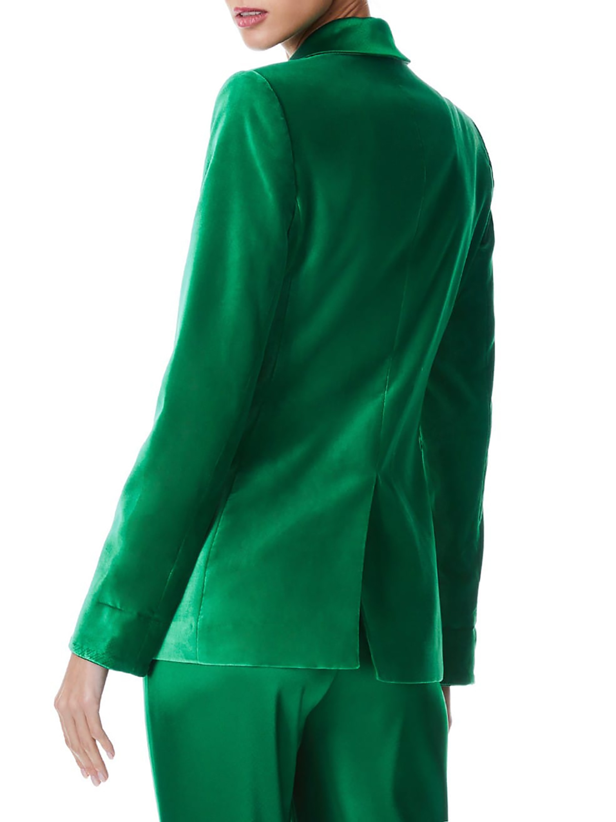 Spring Soft Velvet Green Women Pants Suits For Wedding Mother of the Bride Suit Evening Party Blazer Guest Wear 2 Pieces