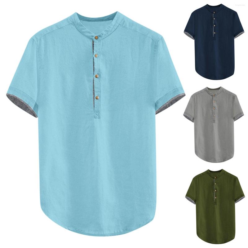 Men's Casual Shirts Men's Cotton Linen Summer Short Sleeve Shirt Solid Color Breathable Hawaiian Beach Male Tee Blouse For Men Camisa, Army green
Men's Casual Shirts Men's Cotton Linen Summer Short Sleeve Shirt Solid Color Breathable Hawaiian Beach Male Tee Blouse For Men Camisa, Army green
