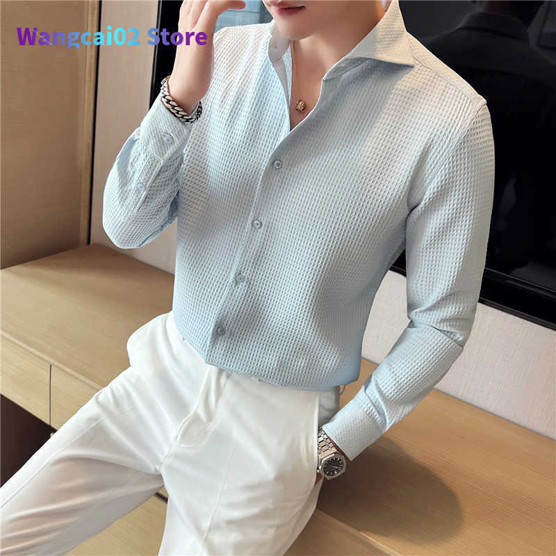 Men's Casual Shirts 2023 Brand Clothing Men Spring High Quality Business Long Seve Shirts/Ma Slim Fit Fashion Casual Dress Shirts Plus Size 011723H, White
Men's Casual Shirts 2023 Brand Clothing Men Spring High Quality Business Long Seve Shirts/Ma Slim Fit Fashion Casual Dress Shirts Plus Size 011723H, White