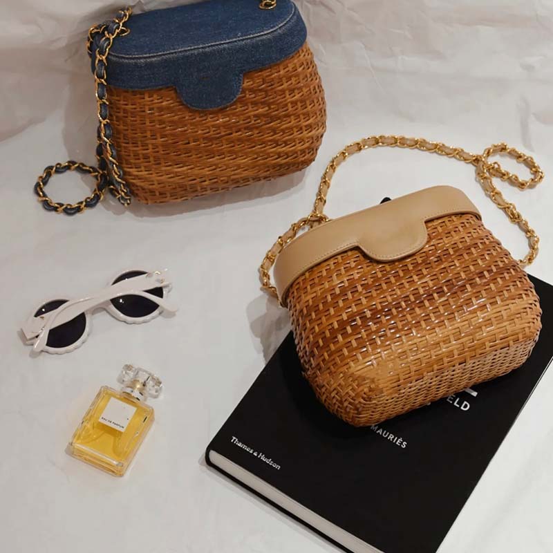 Designer bag Classic stylish straw cross body bag Handbags Wallet Handbag Women Handbags Bags Crossbody Shoulder Bag Small fragrant wind Large capacity Versatile, Brown1
Designer bag Classic stylish straw cross body bag Handbags Wallet Handbag Women Handbags Bags Crossbody Shoulder Bag Small fragrant wind Large capacity Versatile, Brown1
