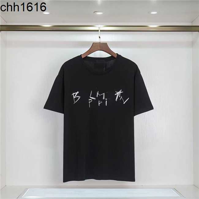2023 Men's Designer T shirts Casual Men and Women's balmains with monogrammed print short sleeved tops for sale luxury men's hip Hop, White
2023 Men's Designer T shirts Casual Men and Women's balmains with monogrammed print short sleeved tops for sale luxury men's hip Hop, White