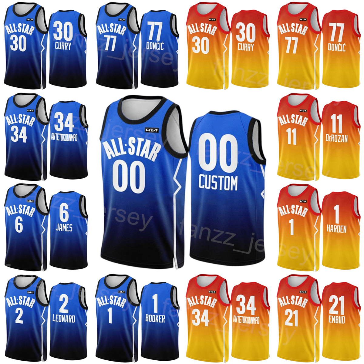 Print 2023 All-Star Basketball Jerseys LeBron James 6 Nikola 15 Davis 3 Zion 1 Andrew Wiggins 22 Lauri Markkanen 24 Team Gold Yellow Blue Shirt Custom Name Number
Print 2023 All-Star Basketball Jerseys LeBron James 6 Nikola 15 Davis 3 Zion 1 Andrew Wiggins 22 Lauri Markkanen 24 Team Gold Yellow Blue Shirt Custom Name Number