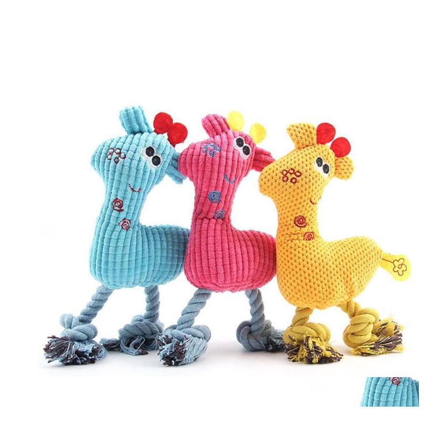 Dog Toys Chews Chew Squeak Giraffe Fleece Rope Interative Toy Animals Plush Puppy Deer For Pet Dogs Cat Squeaking Drop Delivery Ho Dhvn7
Dog Toys Chews Chew Squeak Giraffe Fleece Rope Interative Toy Animals Plush Puppy Deer For Pet Dogs Cat Squeaking Drop Delivery Ho Dhvn7