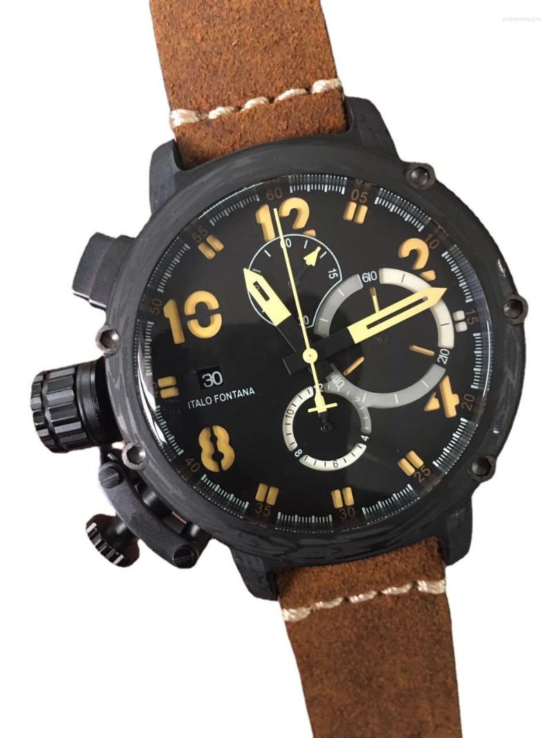 Wristwatches Mens Mechanical Automatic U Watch Black Boat Cow Leather U51
Wristwatches Mens Mechanical Automatic U Watch Black Boat Cow Leather U51
