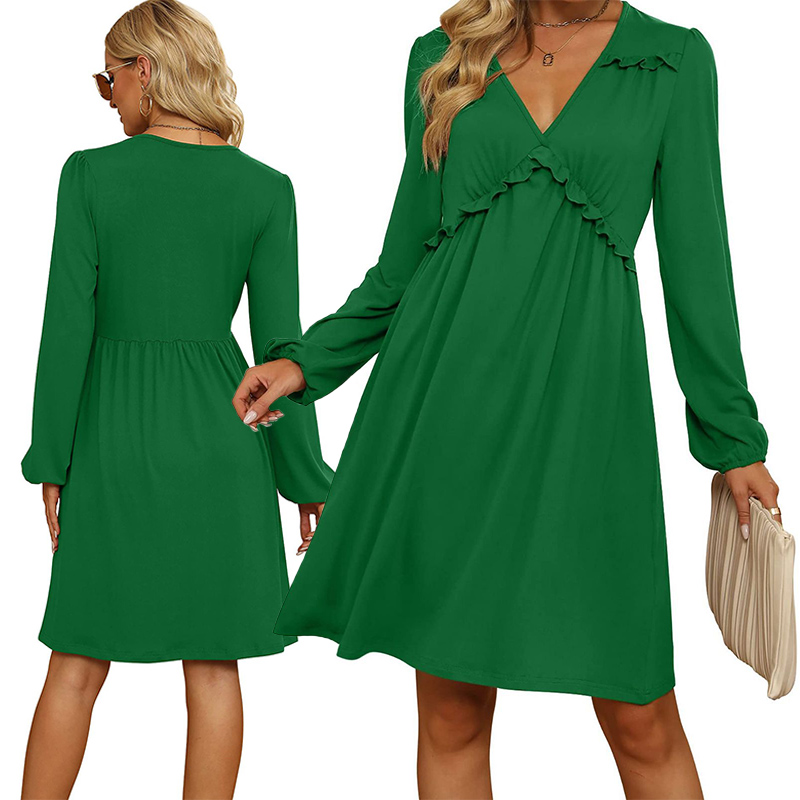 New womens designer dresses skims vestidos de mujer long-sleeved plus size woman clothes bubble sleeve casual and elegant lace knee-length V-neck luxury dress, Gray
New womens designer dresses skims vestidos de mujer long-sleeved plus size woman clothes bubble sleeve casual and elegant lace knee-length V-neck luxury dress, Gray