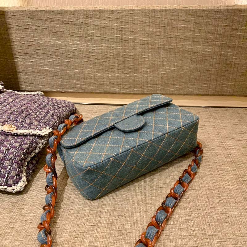 Fashion women Luxurys Small fragrant feng Crossbody bag famous classical designer lady Cross Body Bags Handbag silver Tortoiseshell chain Stylish and versatile