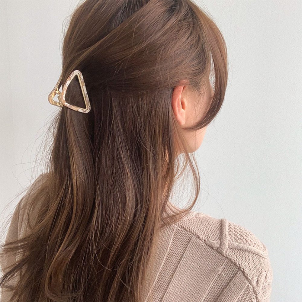 Large Metal Hair Claw Clip Ribbon Hairpins Punk Style Hair Claws Barrettes Women Vintage Jaw Clips Hairs Accessories 1375