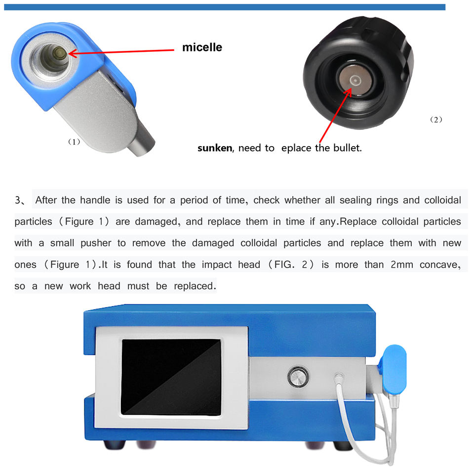 High energy Slimming shock wave shockwave therapy device for pain relief ED treatment machine