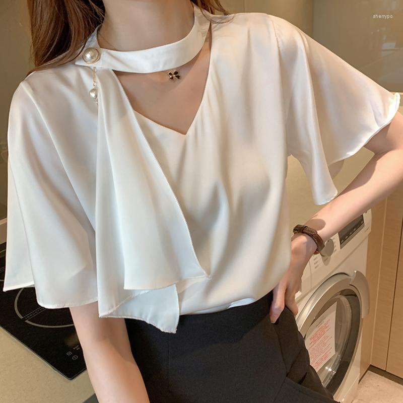 Women' T Shirts Summer Thin Shirt Women Clothing 2023 Fashion Chic Streamer Chiffon Elegant Butterfly Sleeve V-neck OL Tops Workwear, Beige
Women' T Shirts Summer Thin Shirt Women Clothing 2023 Fashion Chic Streamer Chiffon Elegant Butterfly Sleeve V-neck OL Tops Workwear, Beige