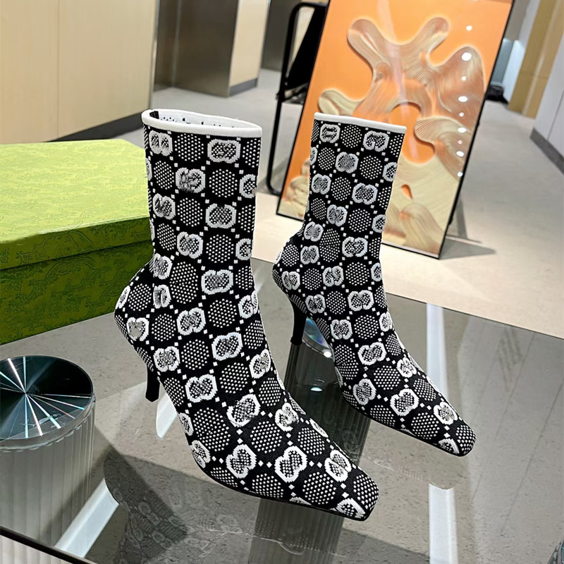 Boots In spring the and autumn fashion high heel ankle boot paint with stretch hose subnet set of wear leather outsole boots women dancing, As pic
Boots In spring the and autumn fashion high heel ankle boot paint with stretch hose subnet set of wear leather outsole boots women dancing, As pic