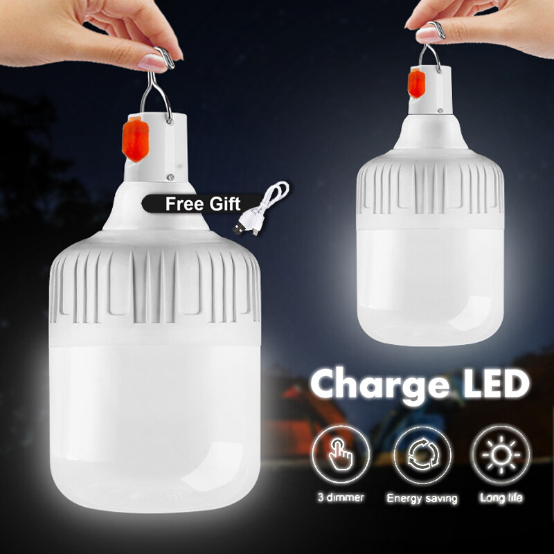 Portable Led Camping Lantern Outdoor Tent Lamp Mobile LED Lamp Bulbs Camping Lighting for Patio Porch Garden USB Light
